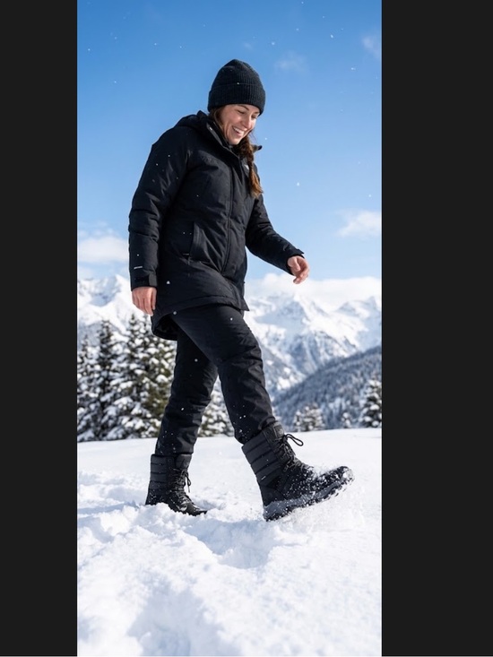 The North Face Other - The North Face Black Quilted Shaft Waterproof Lace-Up Boots